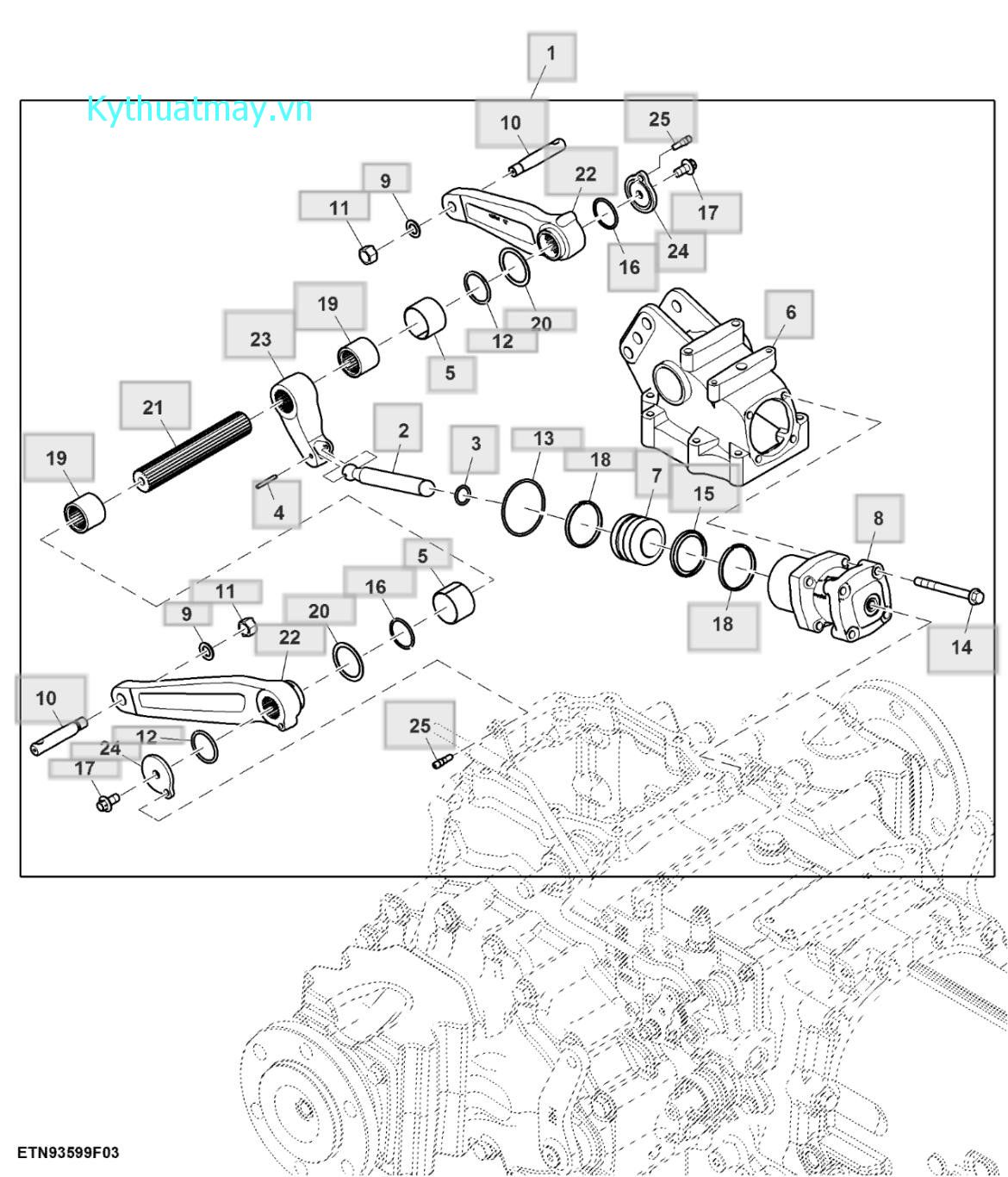 Bộ phận trục lắc - ST825222